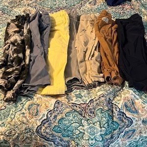 8 lot of boys 3t toddler dress pants jeans and top and pants sets.